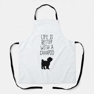 Delantal La Vida Es Mejor Con Una Cavapoo