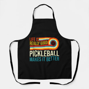 Delantal La Vida Es Realmente Buena Pelota De Pickleball Lo
