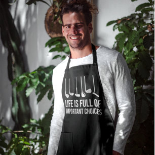 Delantal La vida está llena de importantes Navidades de gol