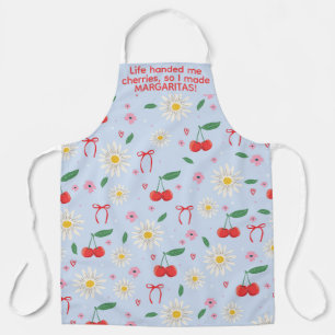 Delantal La vida me dio cerezas así que hice Margaritas