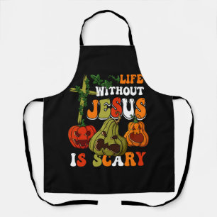 Delantal La vida sin Jesús es una espantosa caída de Hallow