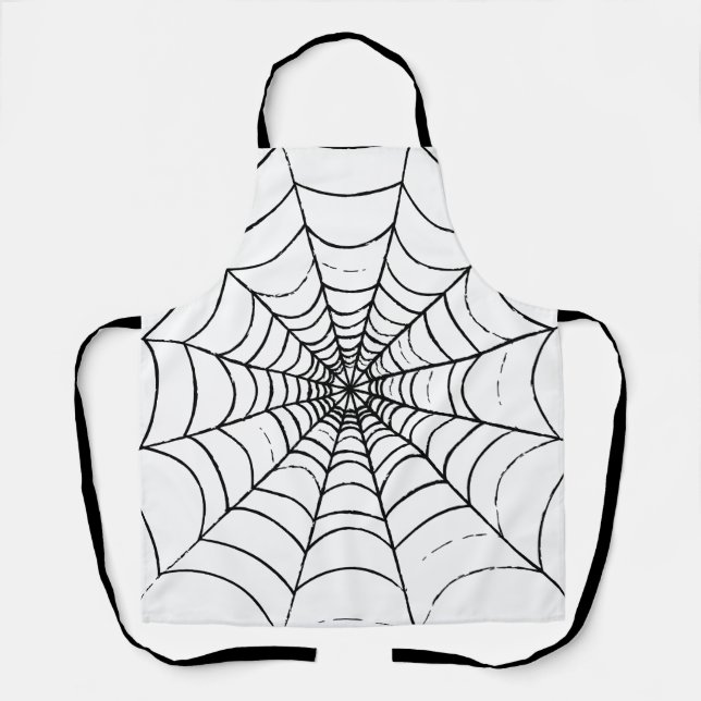 Delantal La web de una araña simple (Anverso)