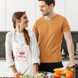 Delantal Labios Sra. Hipster Vintage Retro Novia