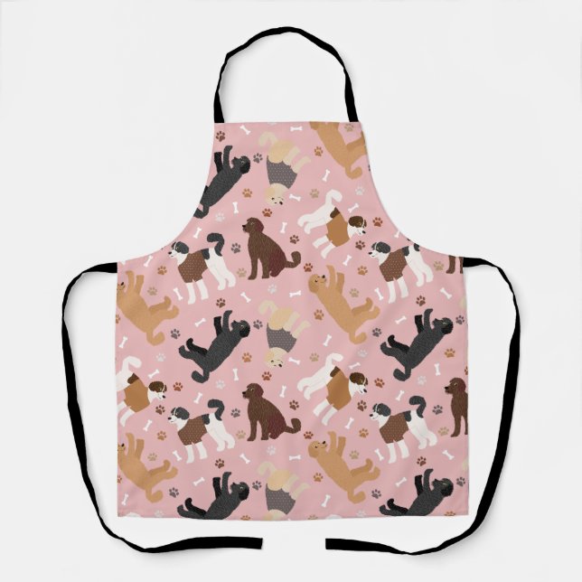 Delantal Labradoodle / Goldendoodle Bones y Paws Apron (Anverso)