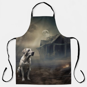 Delantal Labrador Halloween Aterrador