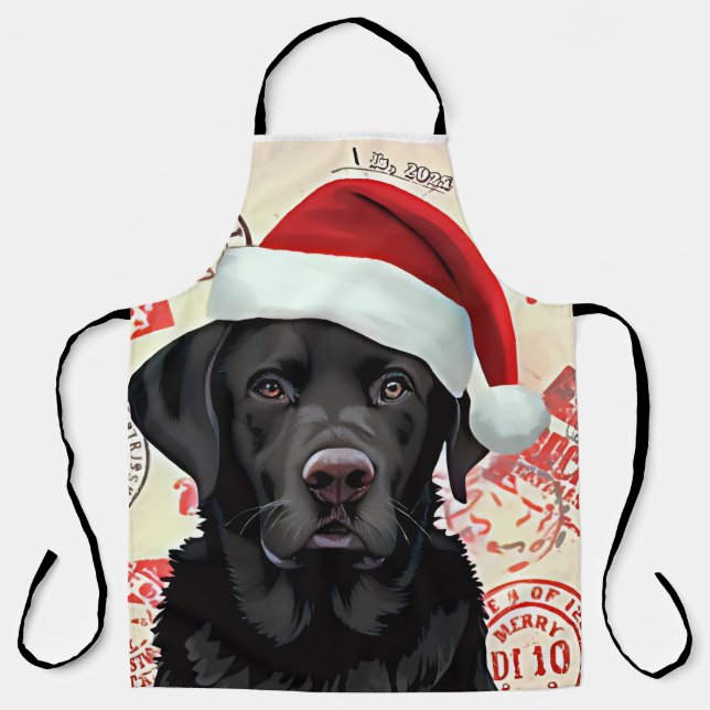 Delantal Labrador negro (Anverso)