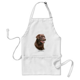 Delantal Labrador retriever del chocolate