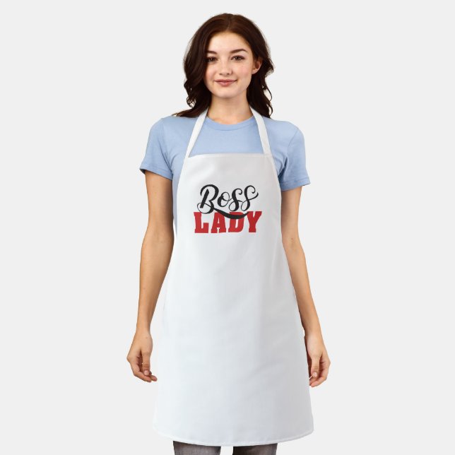Delantal Lady Boss – Strong Confident Woman Design (Gastado)