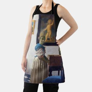 Delantal Lady parada en un Virginal, Johannes Vermeer