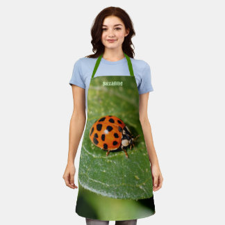 Delantal Ladybug En Leaf Personalizado