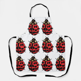 Delantal Ladybug Red Black Insect Ladybug