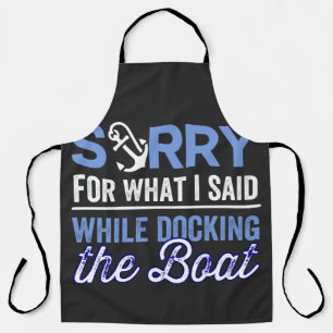 Delantal lamento lo que dije mientras atracaba