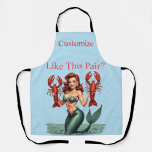 Delantal Langostas de la sirena sujetando Thunder_Cove