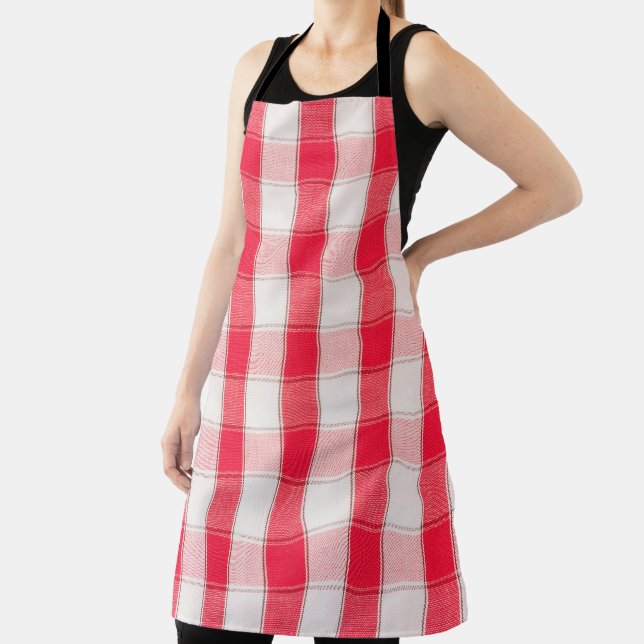 Delantal Large Checkered Apron (in situ)