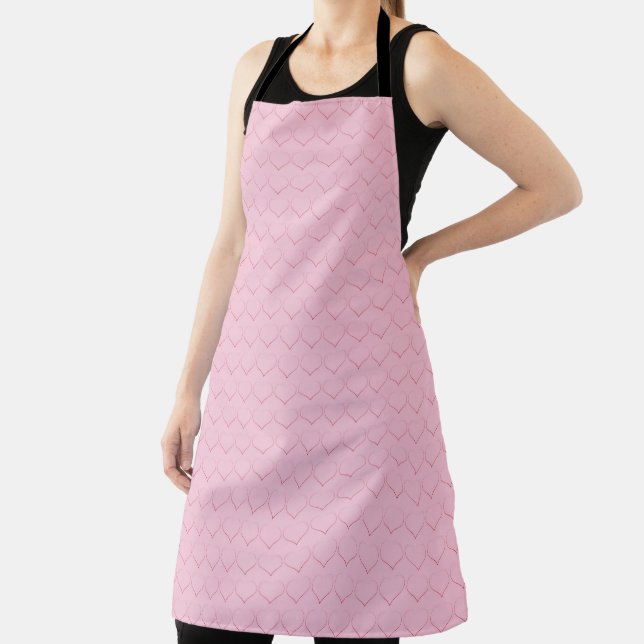 Delantal Large Hearts Apron (in situ)
