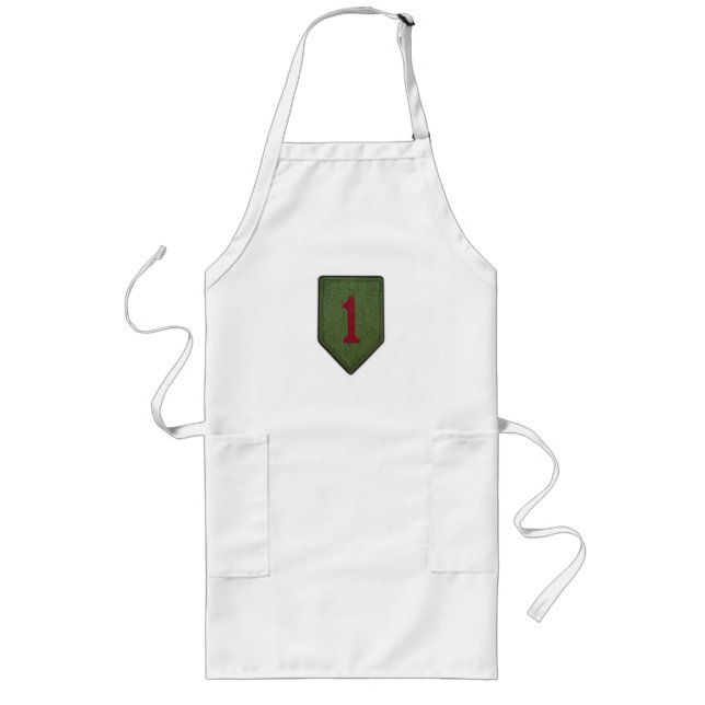 Delantal Largo 1.ª división de infantería vietnam vets bbq apron (Frente)
