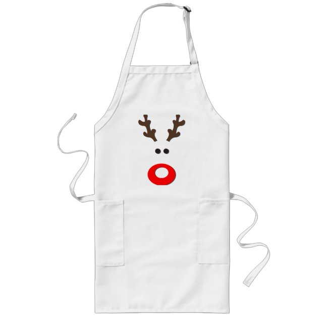 Delantal Largo A Cute Rudolph - Navidades Apron (Frente)