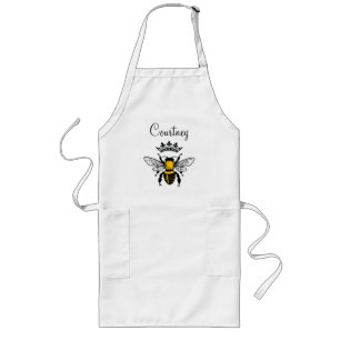 Delantal Largo Abeja Reina Monogramada