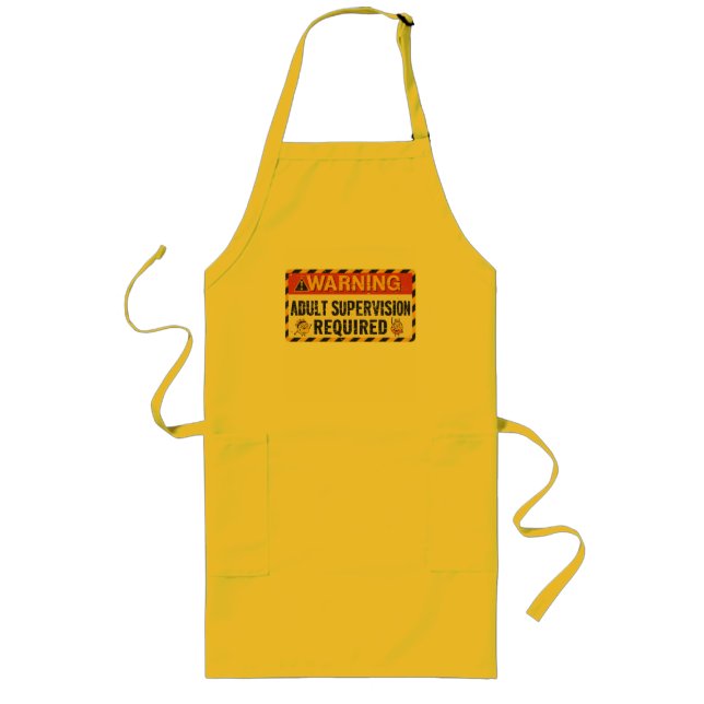 Delantal Largo  Adult Supervision Apron (Frente)
