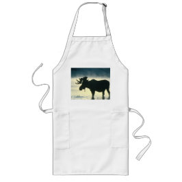 Delantal Largo Alces de Bull del americano