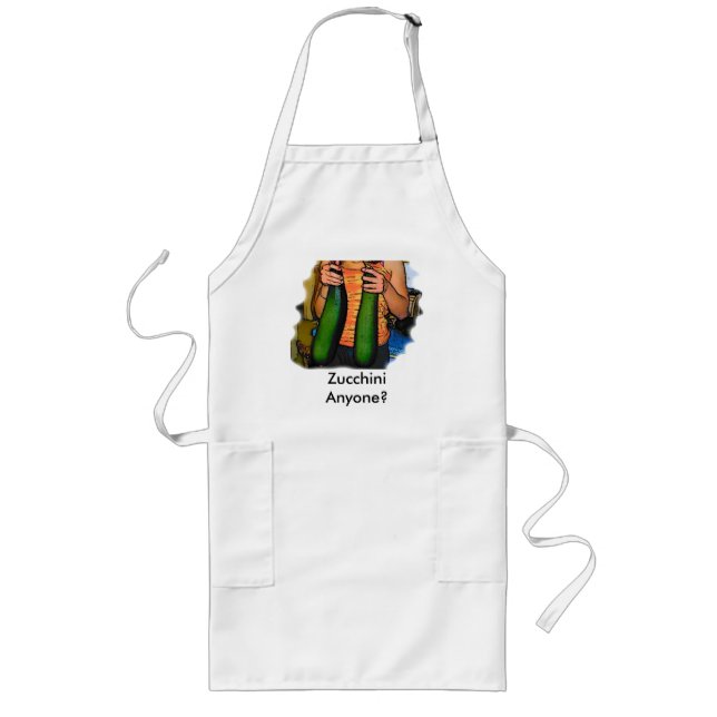 Delantal Largo ¿Alguien Zucchini? (Frente)