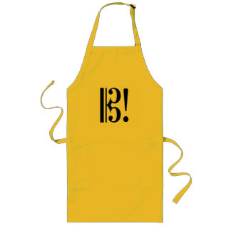 Delantal Largo Alto Clef Viola Apron
