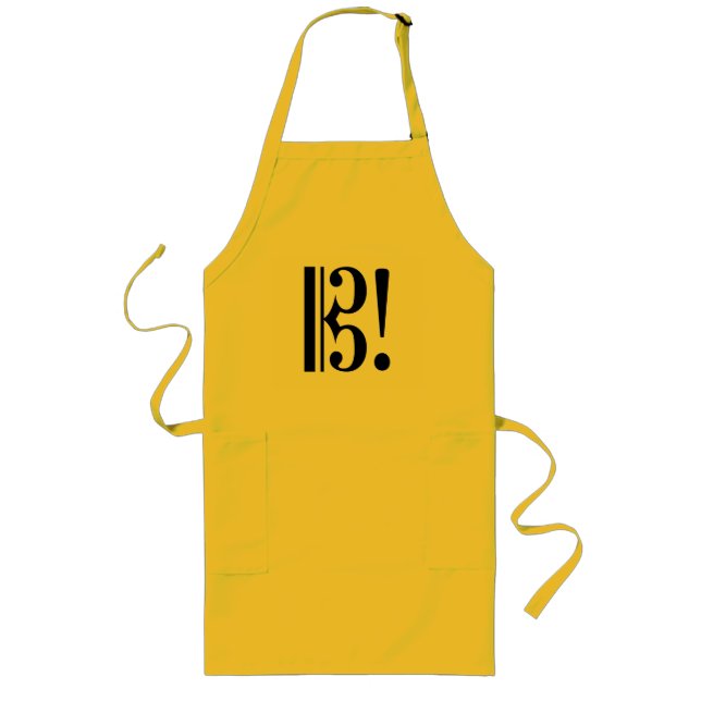 Delantal Largo Alto Clef Viola Apron (Frente)