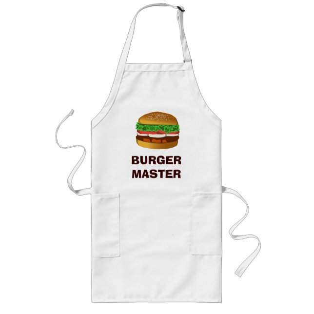 Delantal Largo Amo de la hamburguesa (Frente)