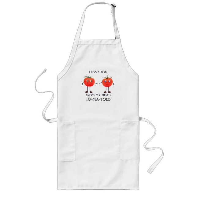 Delantal Largo Amor al tomate - Largo Apron (Frente)