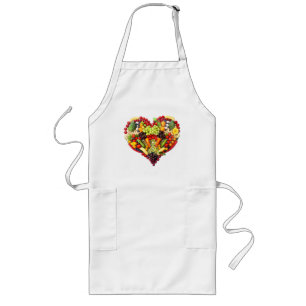 Delantal Largo AMOR del VEGANO - su corazón