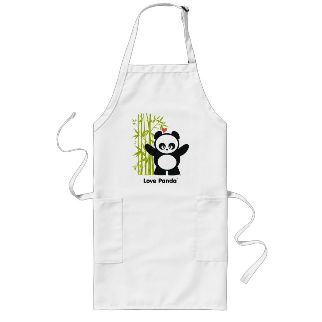 Delantal Largo Amor Panda® Apron (Frente)