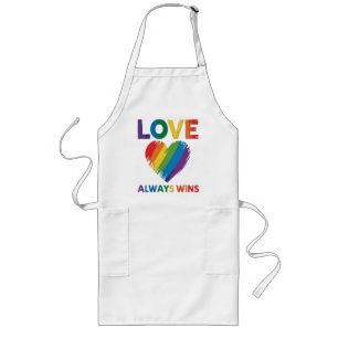Delantal Largo Amor Siempre Gana LGBT
