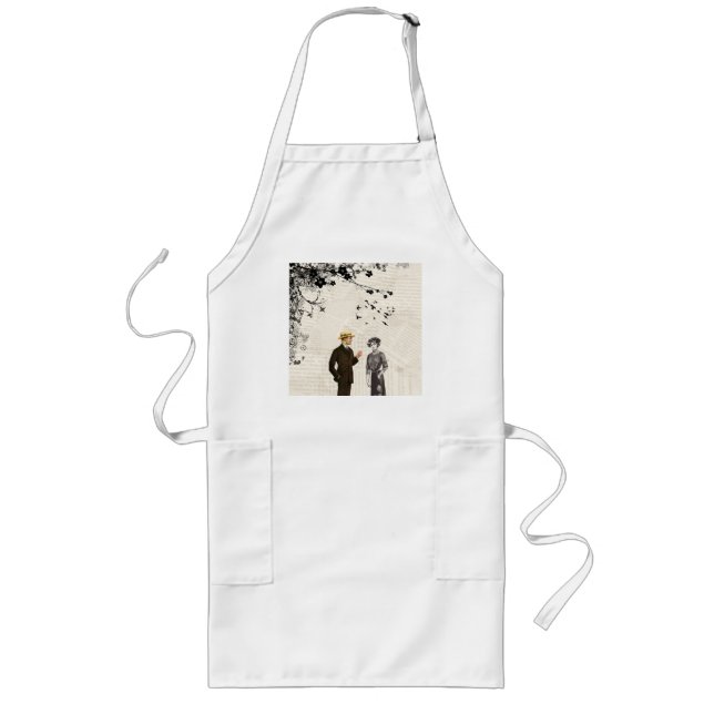 Delantal Largo Amor vintage (Frente)