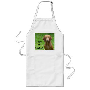 Delantal Largo amor vizsla con foto
