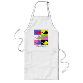 Delantal Largo Andy Whale-Hole™_ "ballena de un cocinero "