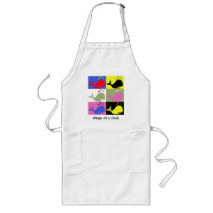 Delantal Largo Andy Whale-Hole™_ "ballena de un cocinero "
