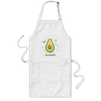 Delantal Largo Apron aguacate, Apron aguacate gracioso, amante de