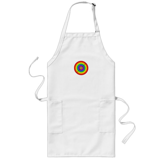Delantal Largo Apron arcoiris (Frente)