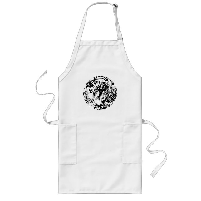 Delantal Largo Apron Black Dragon (Frente)