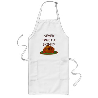 Delantal Largo Apron, chef flaco de la Plata de Acción de Gracias