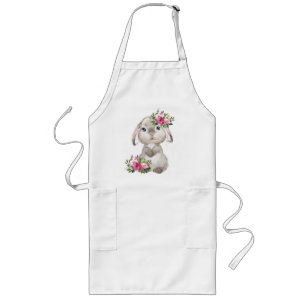Delantal Largo Apron con un conejo