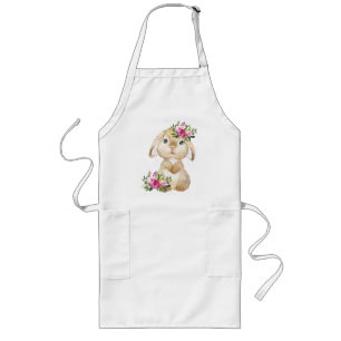 Delantal Largo Apron con un conejo