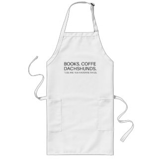 Delantal Largo Apron Cooking Chef Libros café café taza
