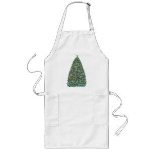 Delantal Largo Apron de árbol de Navidad