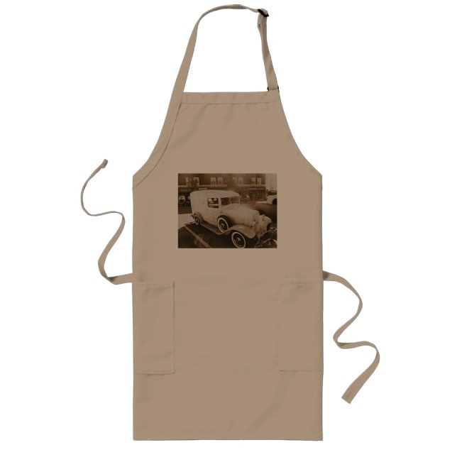 Delantal Largo Apron de coche Sepia Classic (Frente)