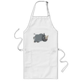 Delantal Largo Apron de cocina de rinoceronte con carga de Person