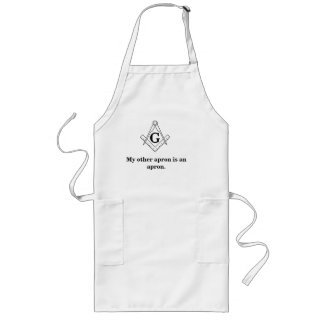 Delantal Largo Apron de cocina masónica