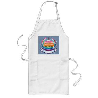 Delantal Largo "Apron de diseño de pastelería de pasteles - Dulce