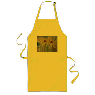 Delantal Largo Apron de girasol amarillo
