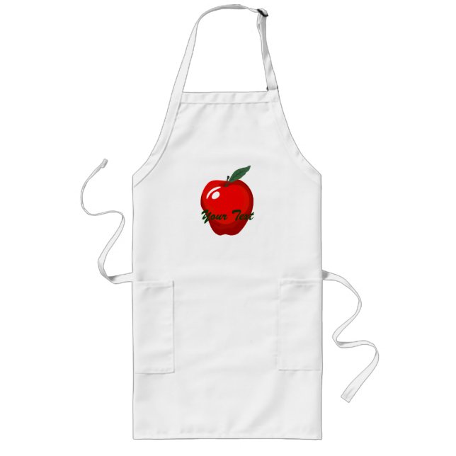 Delantal Largo Apron de la Manzana Roja (Frente)